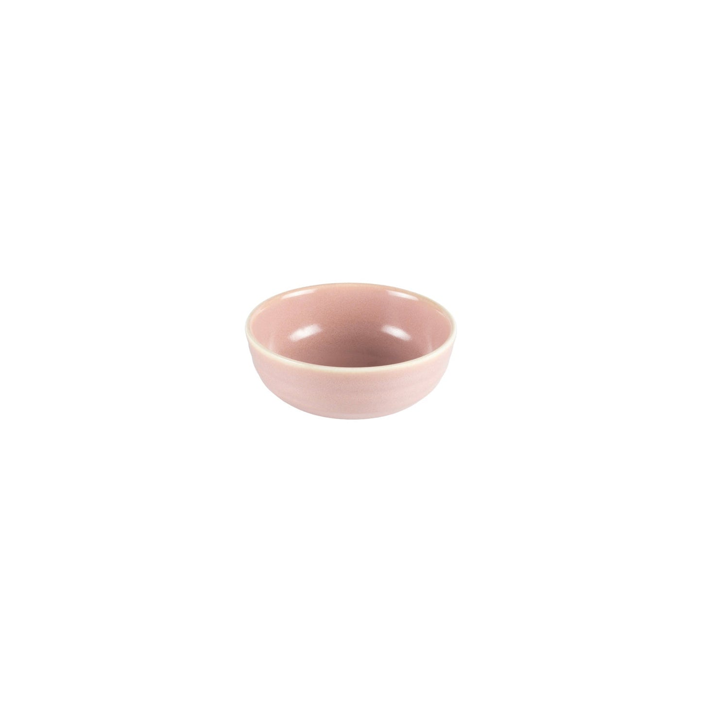 Porcelain Pink Pott Bowl dia.5.75" h:2" 16 oz. Round Pink Porcelain Bowl - Case Pack: 12