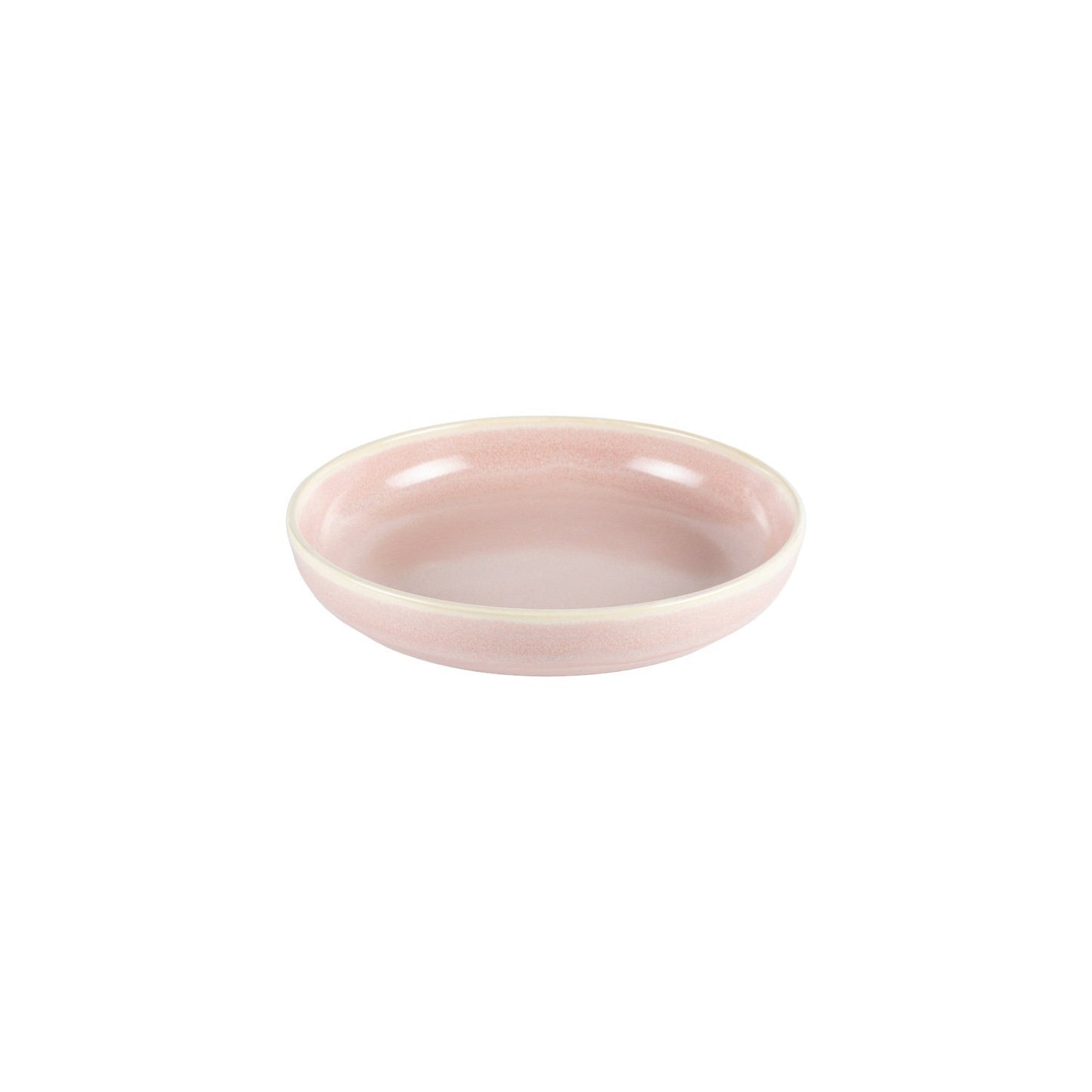 Turgla Vitrified Pink Pott dia.9" h:1.75" 36 oz. Round Pink Vitrified Bowl - Case Pack: 6