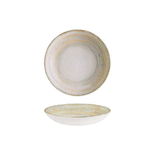 Turgla Vitrified Patera dia.9" h:2" 34 oz. Round Decorated Vitrified Bowl - Case Pack: 6