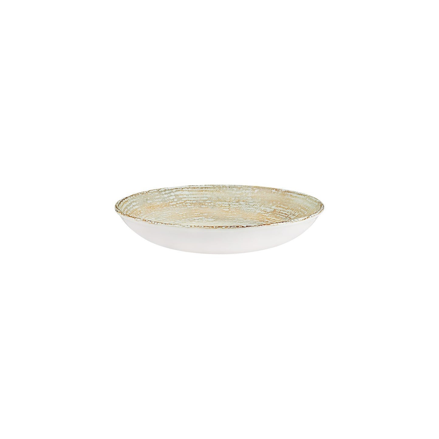 Turgla Vitrified Patera dia.10" h:2" 44 oz. Round Decorated Vitrified Bowl - Case Pack: 6