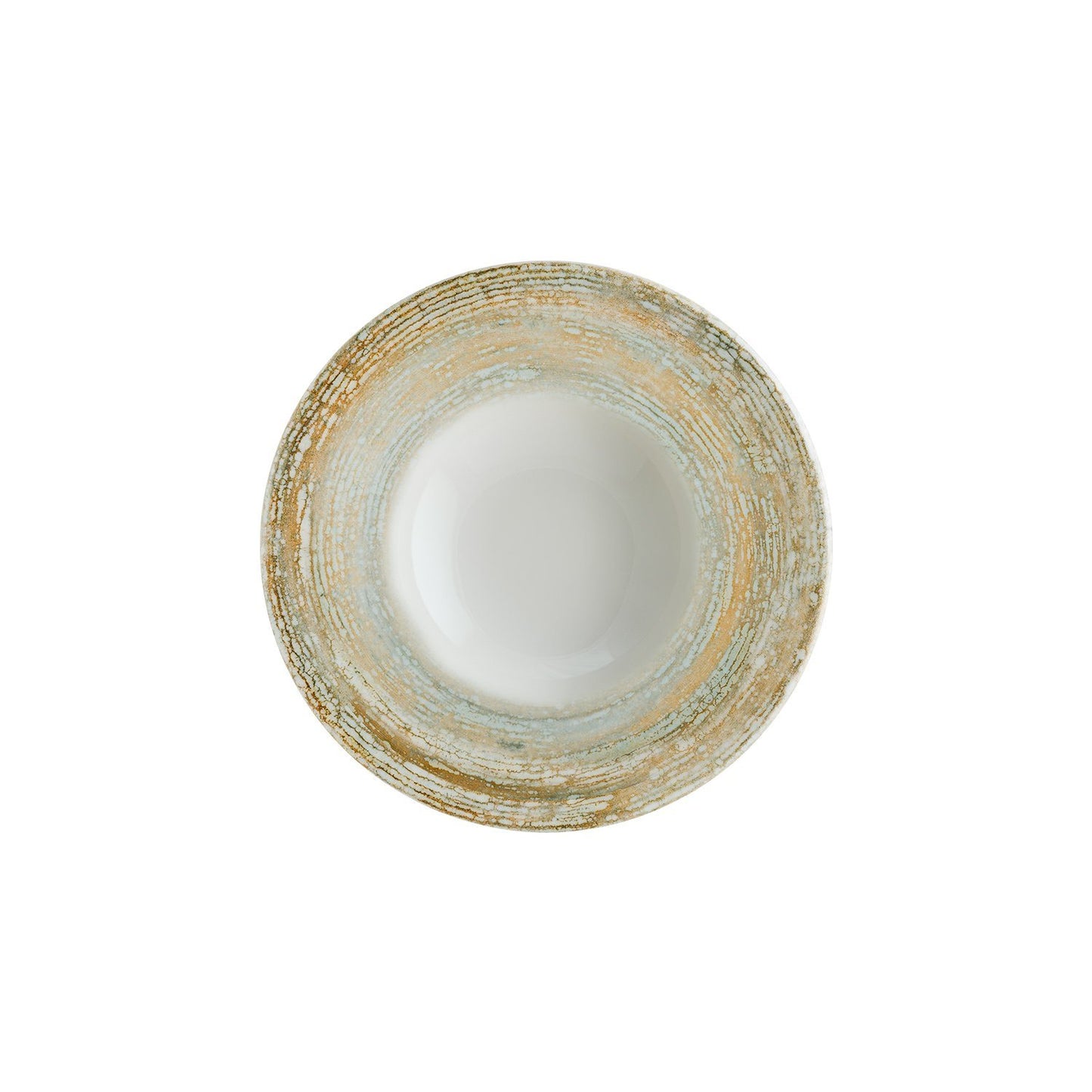 Turgla Vitrified Patera dia.11" h:2.5" 14 oz. Round Decorated Vitrified Bowl - Case Pack: 6