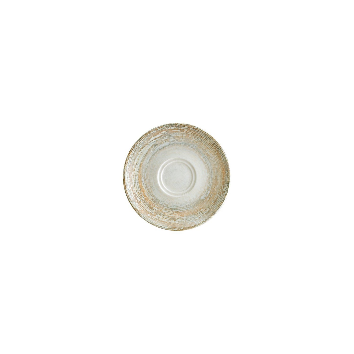 Turgla Vitrified Patera dia.6.25" Round Decorated Vitrified Saucer - Case Pack: 6