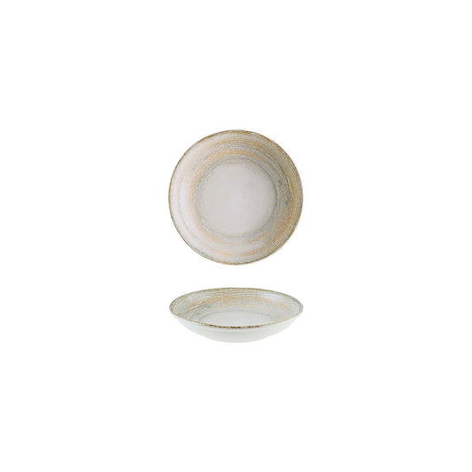 Turgla Vitrified Patera dia.6" h:1.5" 11 oz. Round Decorated Vitrified Bowl - Case Pack: 12