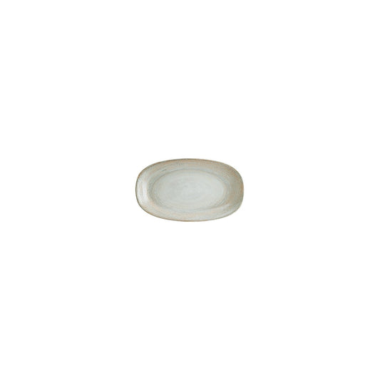 Patera 6" x 3.5" x h:0.75" Oval Decorated Vitrified Platter