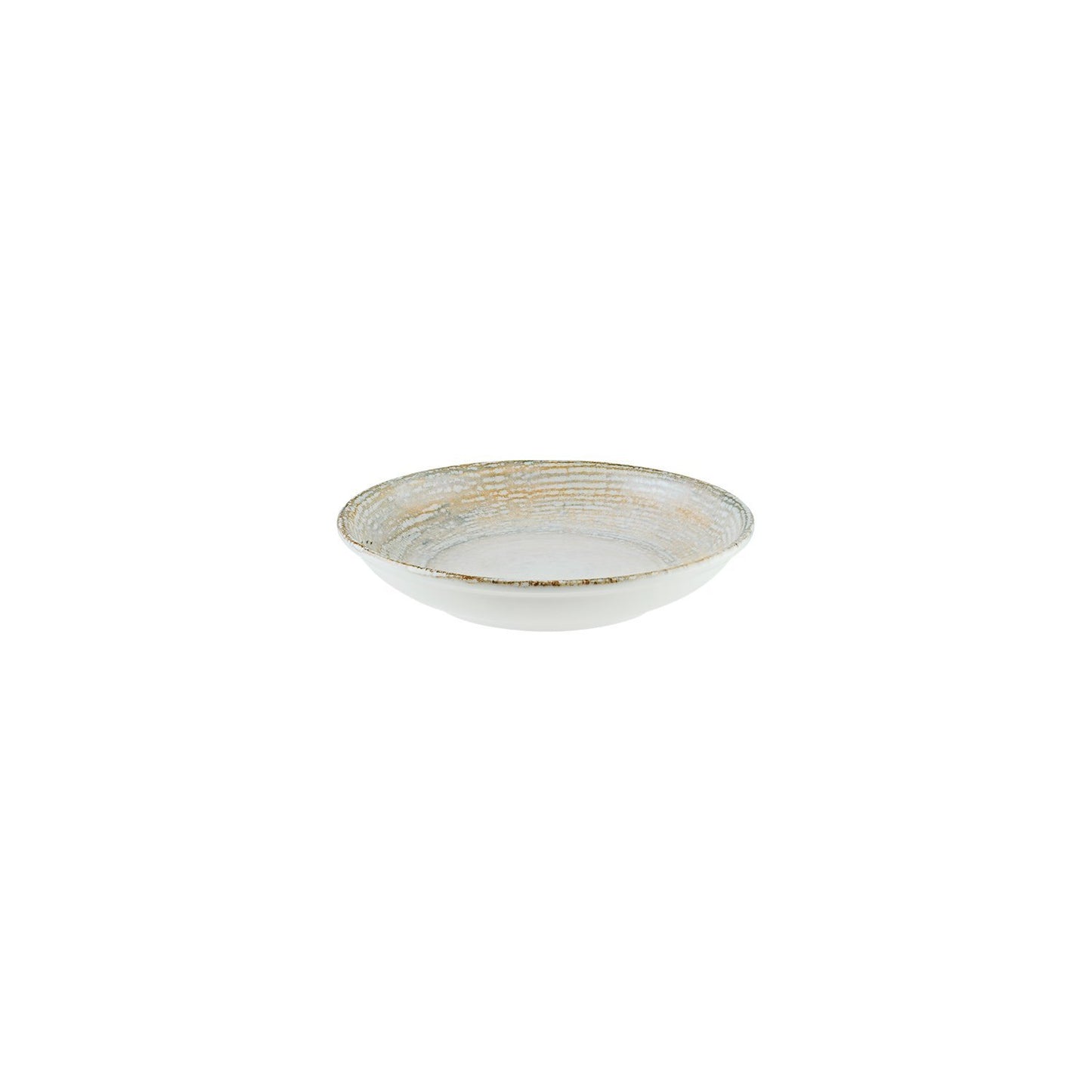 Turgla Vitrified Patera dia.8" h:1.5" 17 oz. Round Decorated Vitrified Bowl - Case Pack: 12
