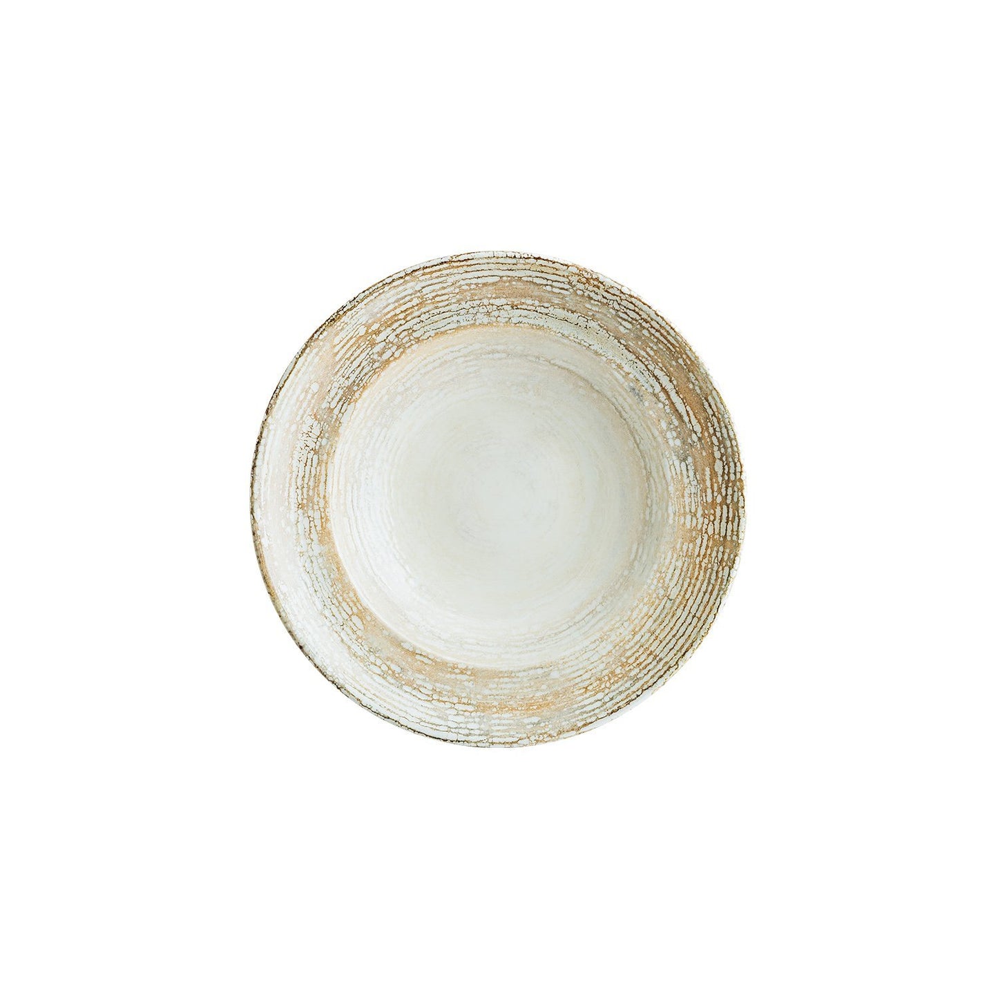 Turgla Vitrified Patera dia.10.75" h:2.25" 16 oz. Round Decorated Vitrified Bowl - Case Pack: 6