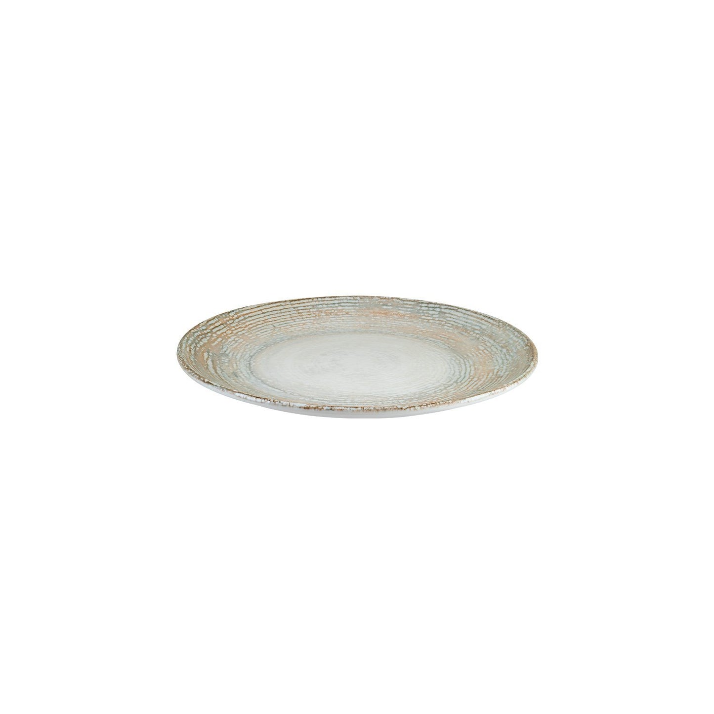 Turgla Vitrified Patera dia.10.5" Round Decorated Vitrified Plate - Case Pack: 12
