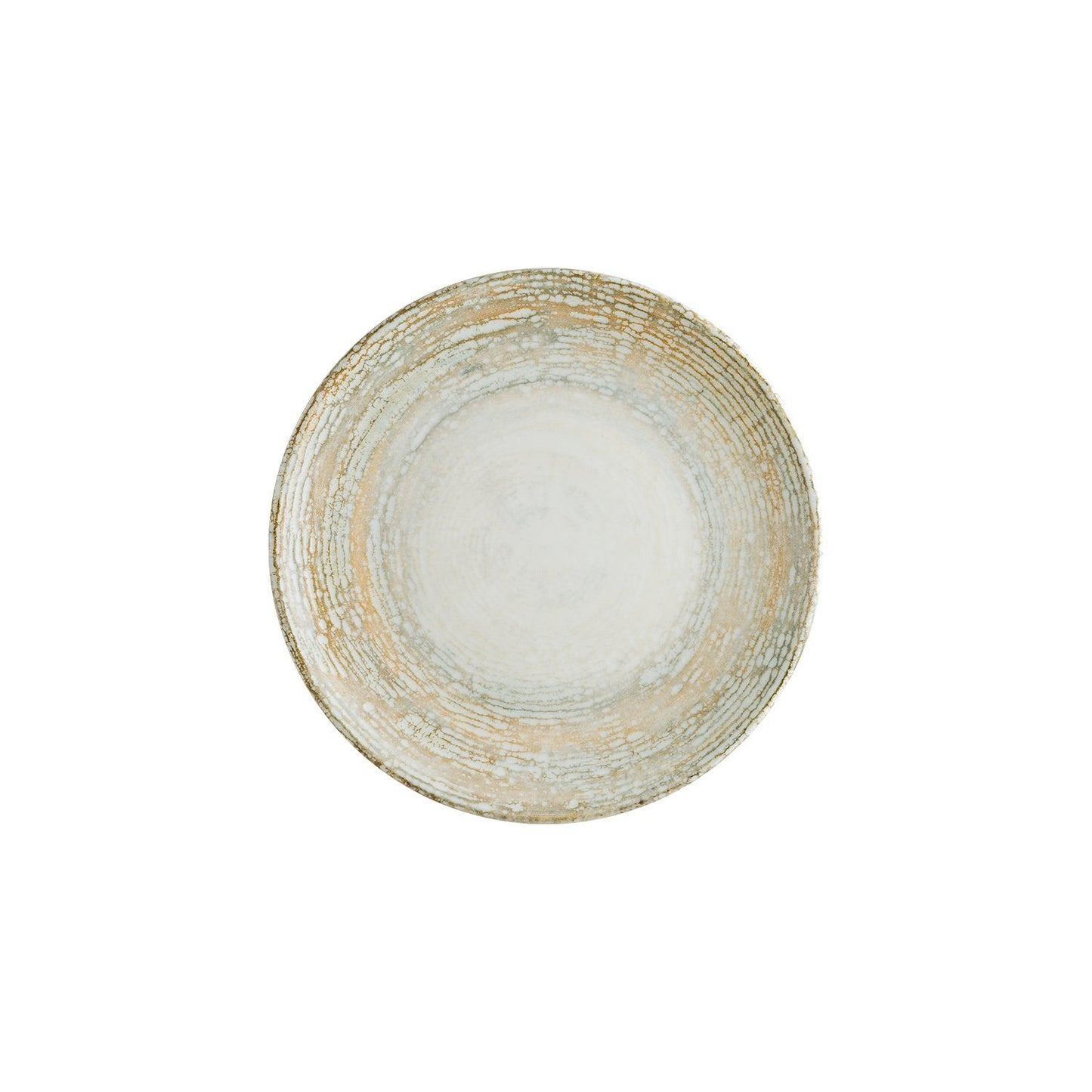 Turgla Vitrified Patera dia.10.5" Round Decorated Vitrified Plate - Case Pack: 12
