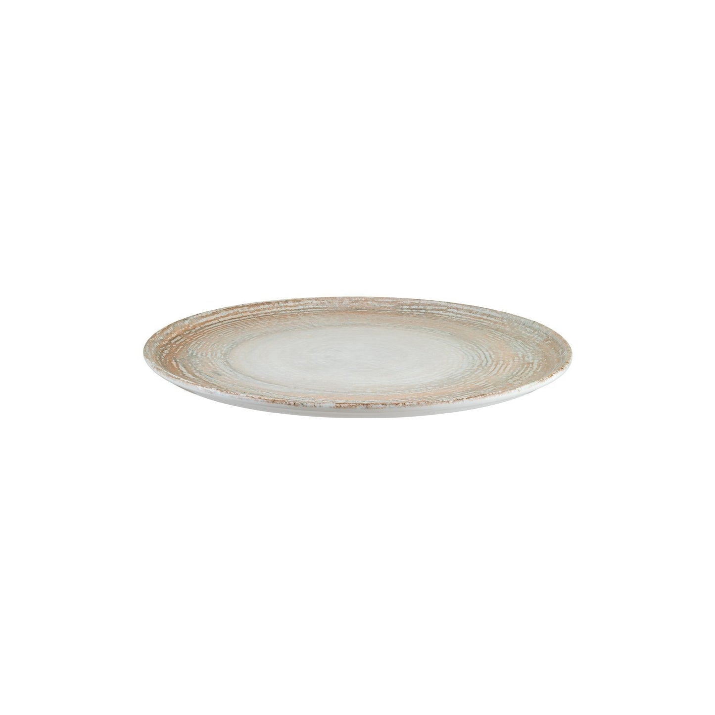 Turgla Vitrified Patera dia.12.75" Round Decorated Vitrified Plate - Case Pack: 6