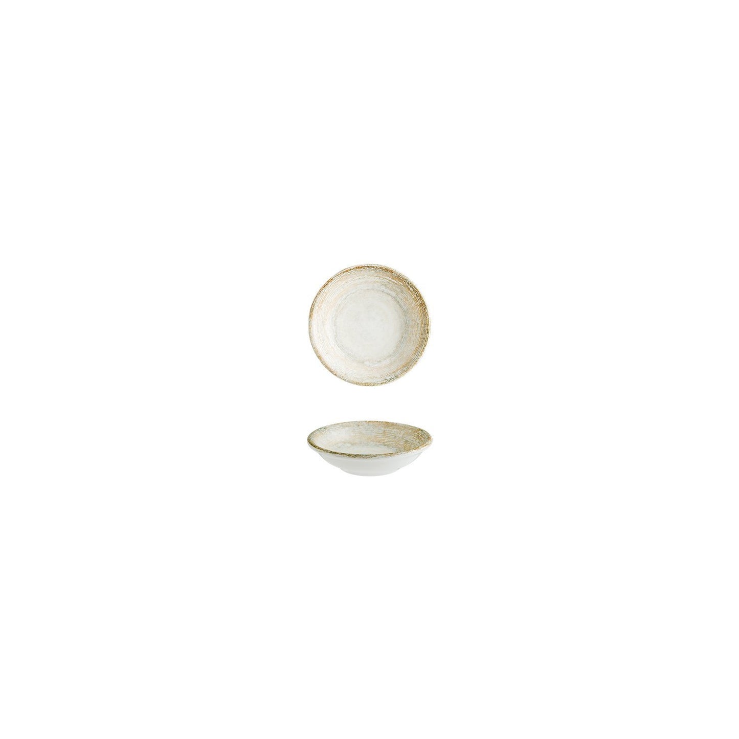 Turgla Vitrified Patera dia.3.5" h:1" 2 oz. Round Decorated Vitrified Bowl - Case Pack: 24