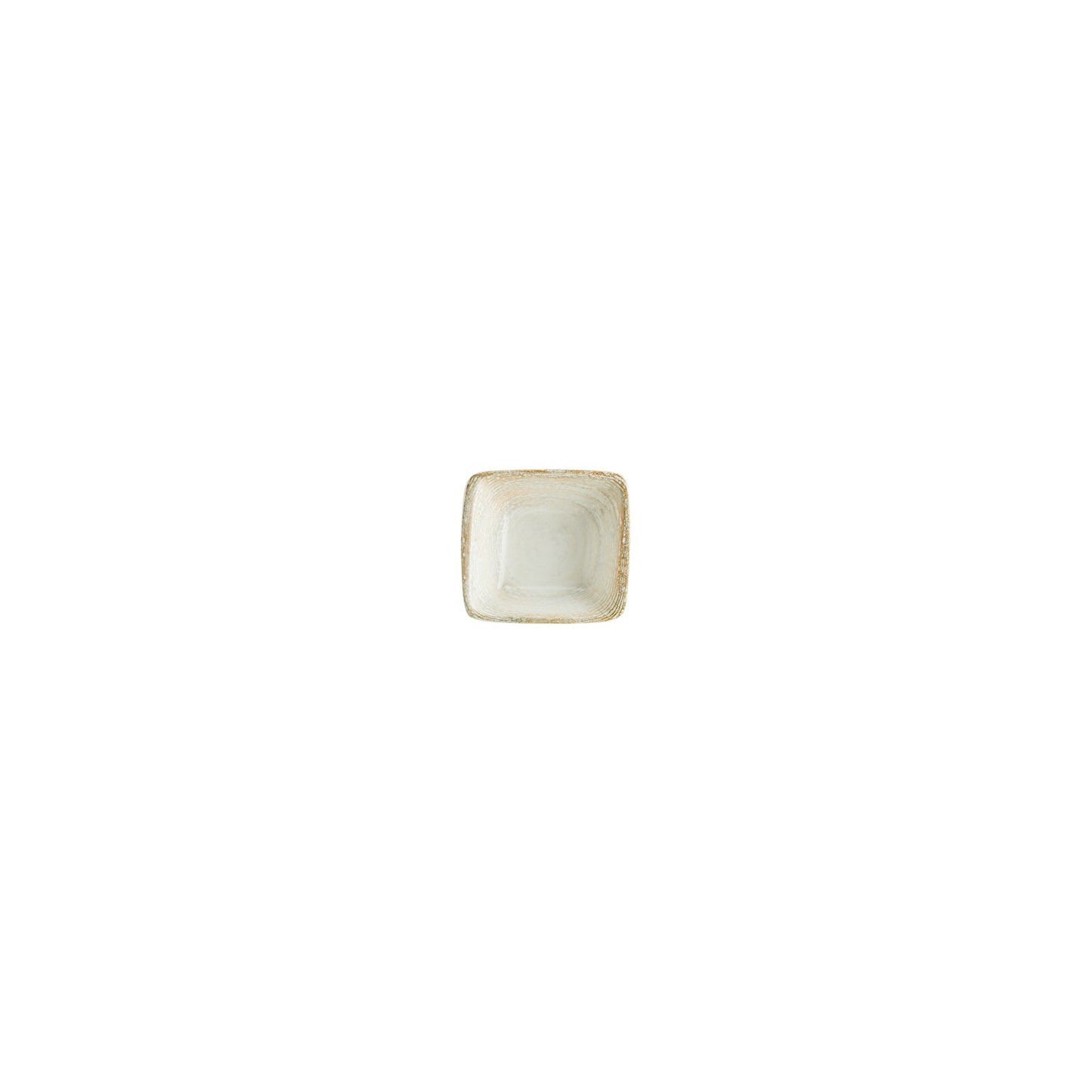 Turgla Vitrified Patera 3.5" x 3.5" x h:1.25" 1 oz. Square Decorated Vitrified Ramekin - Case Pack: 24