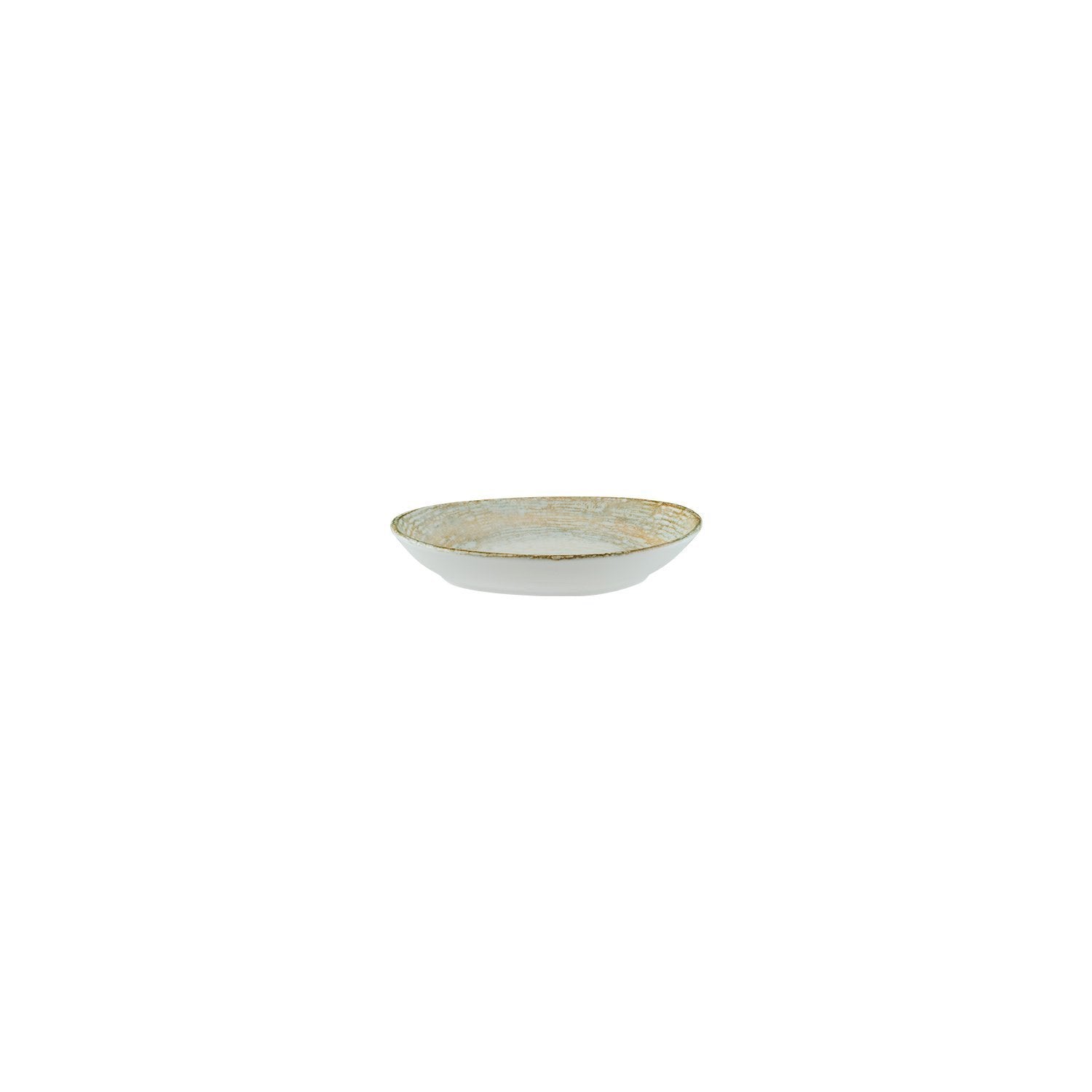Patera 6" x 4" x h:1" Organic Decorated Vitrified Platter