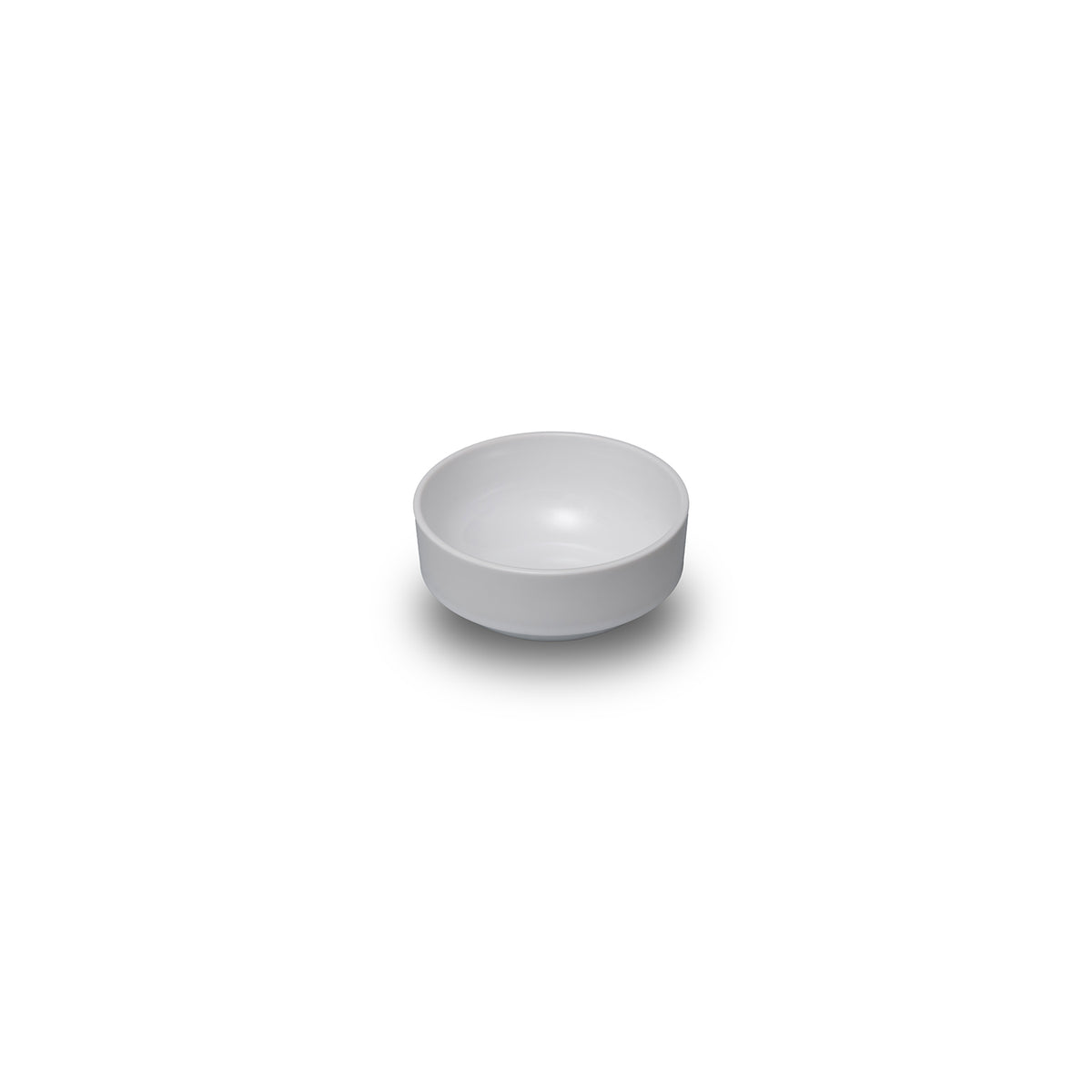 Rubikap Delta dia.4.75" h:2" 12 oz. Round White Polycarbonate Bowl