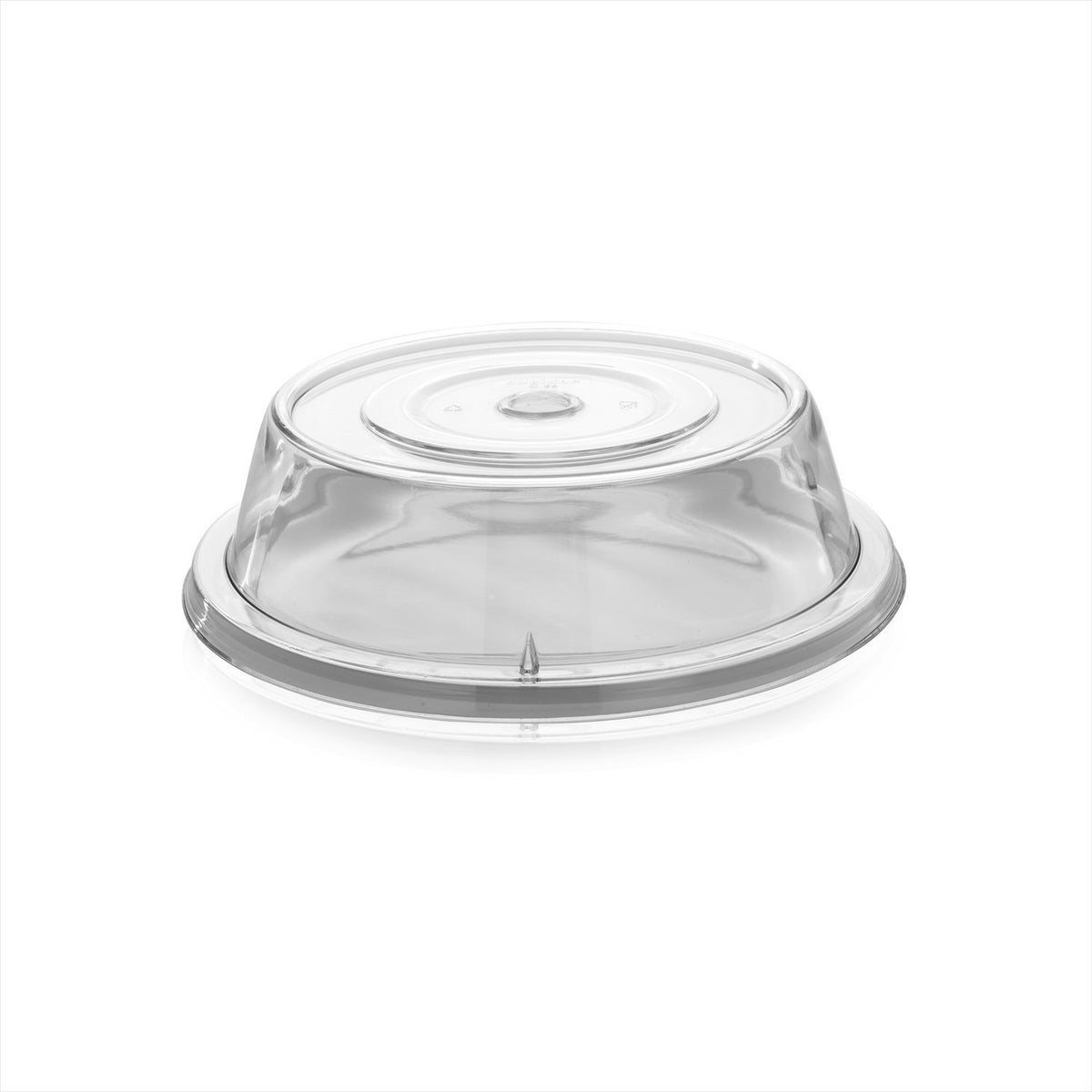 Rubikap Cover dia.9.5" h:2.5" Round Clear Polycarbonate Plate Cover