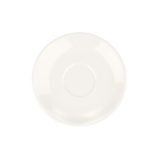 Turgla Vitrified Gourmet dia.4.75" Round Warm White Vitrified Saucer - Case Pack: 6