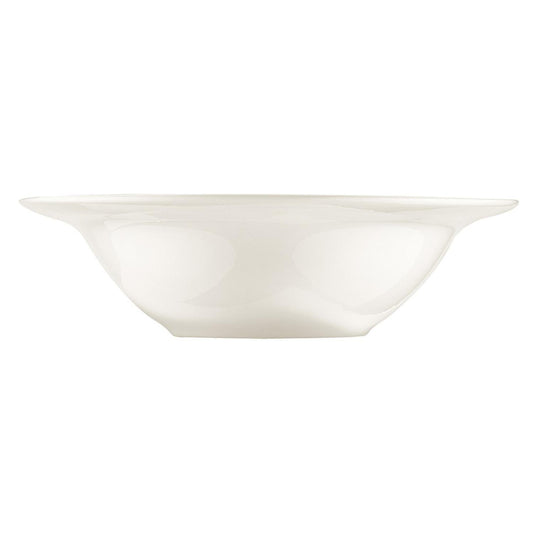 Gourmet dia.9" h:2.5" 24 oz. Round Warm White Vitrified Bowl