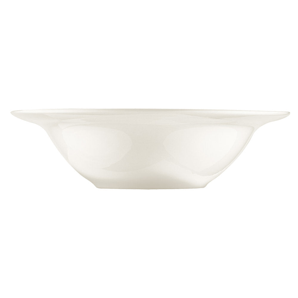 Porcelain Gourmet dia.9" h:2.5" 24 oz. Round Warm White Porcelain Bowl - Case Pack: 6