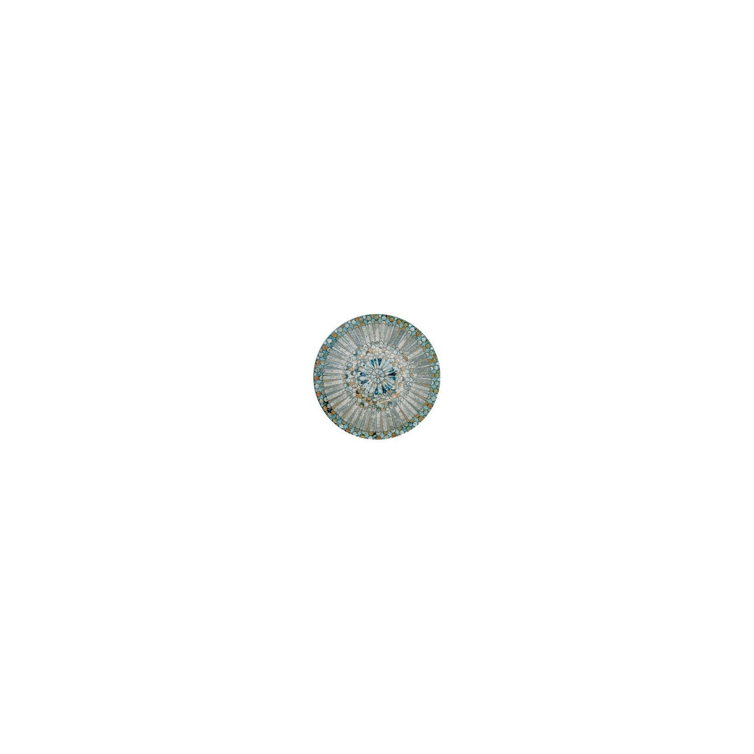 Luca Mosaic Matte dia.3.5" h:1" 2 oz. Round Decorated Vitrified Bowl