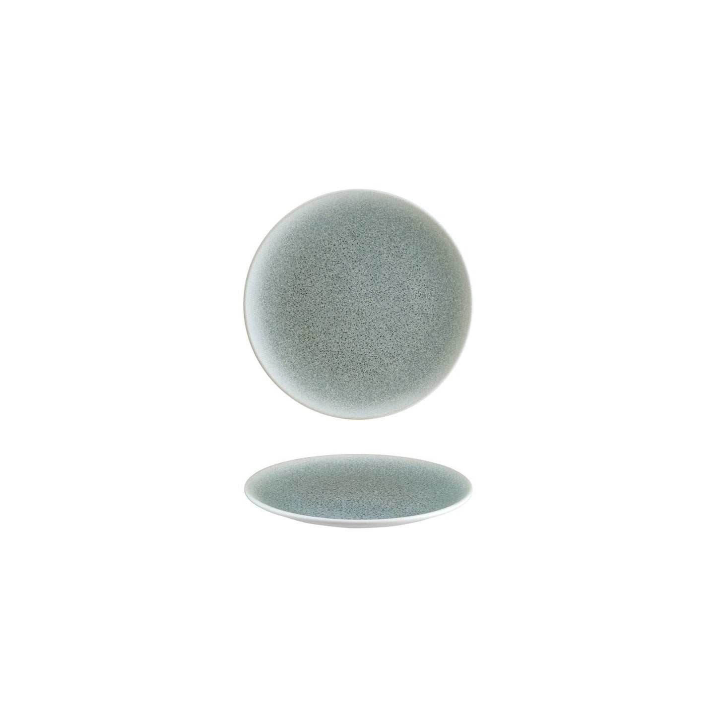 Luca Ocean Matte dia.6.75" Round Blue Vitrified Plate