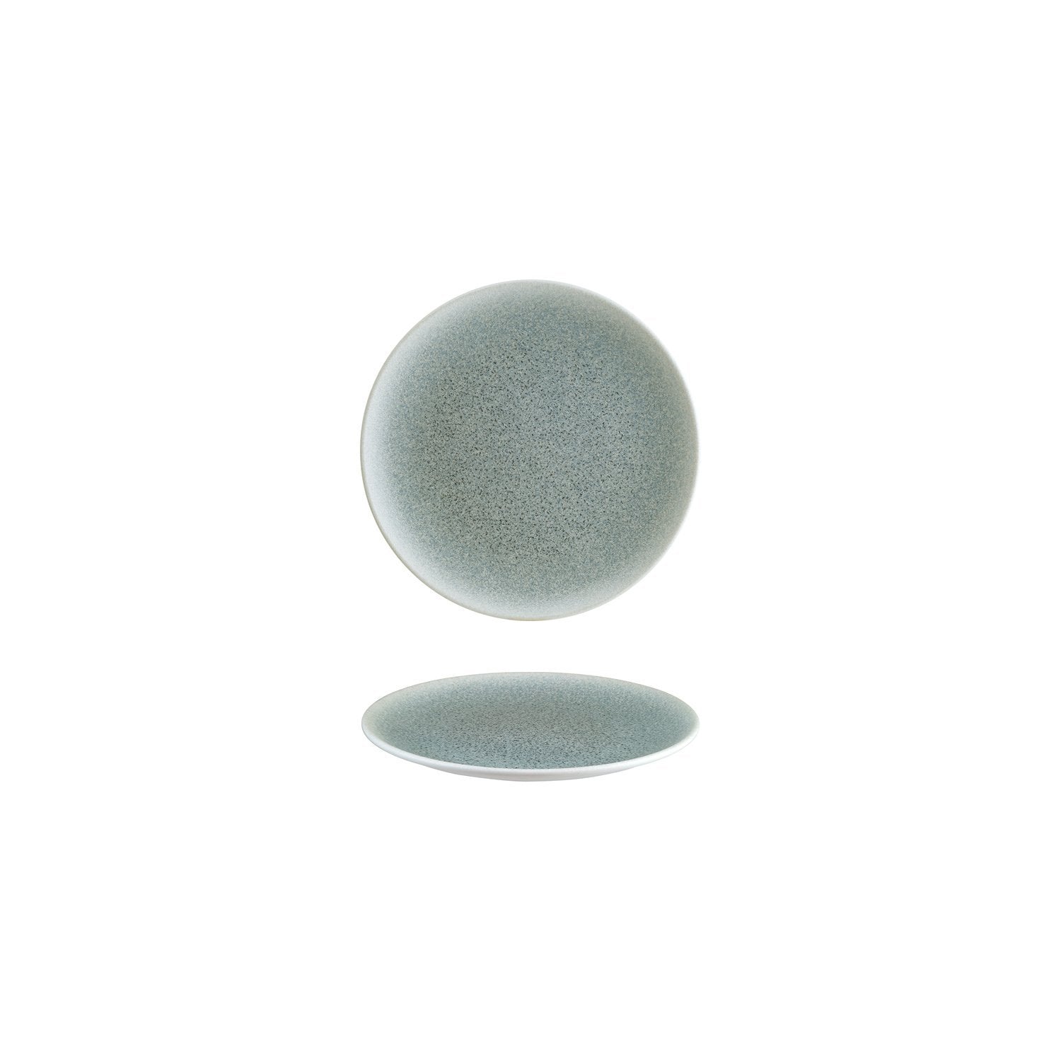 Luca Ocean Matte dia.6.75" Round Blue Vitrified Plate
