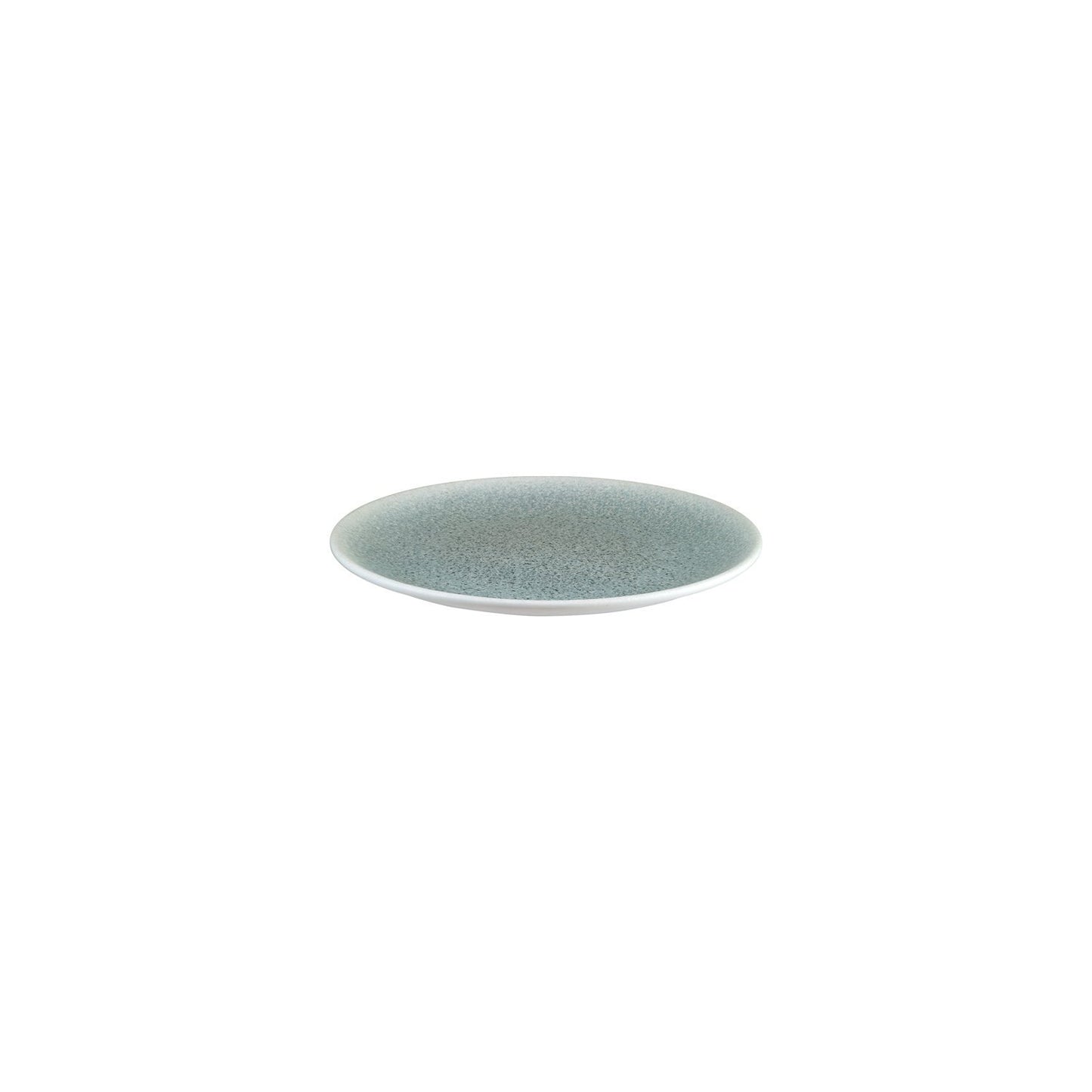 Turgla Vitrified Luca Ocean Matte dia.8.25" Round Blue Vitrified Plate - Case Pack: 12