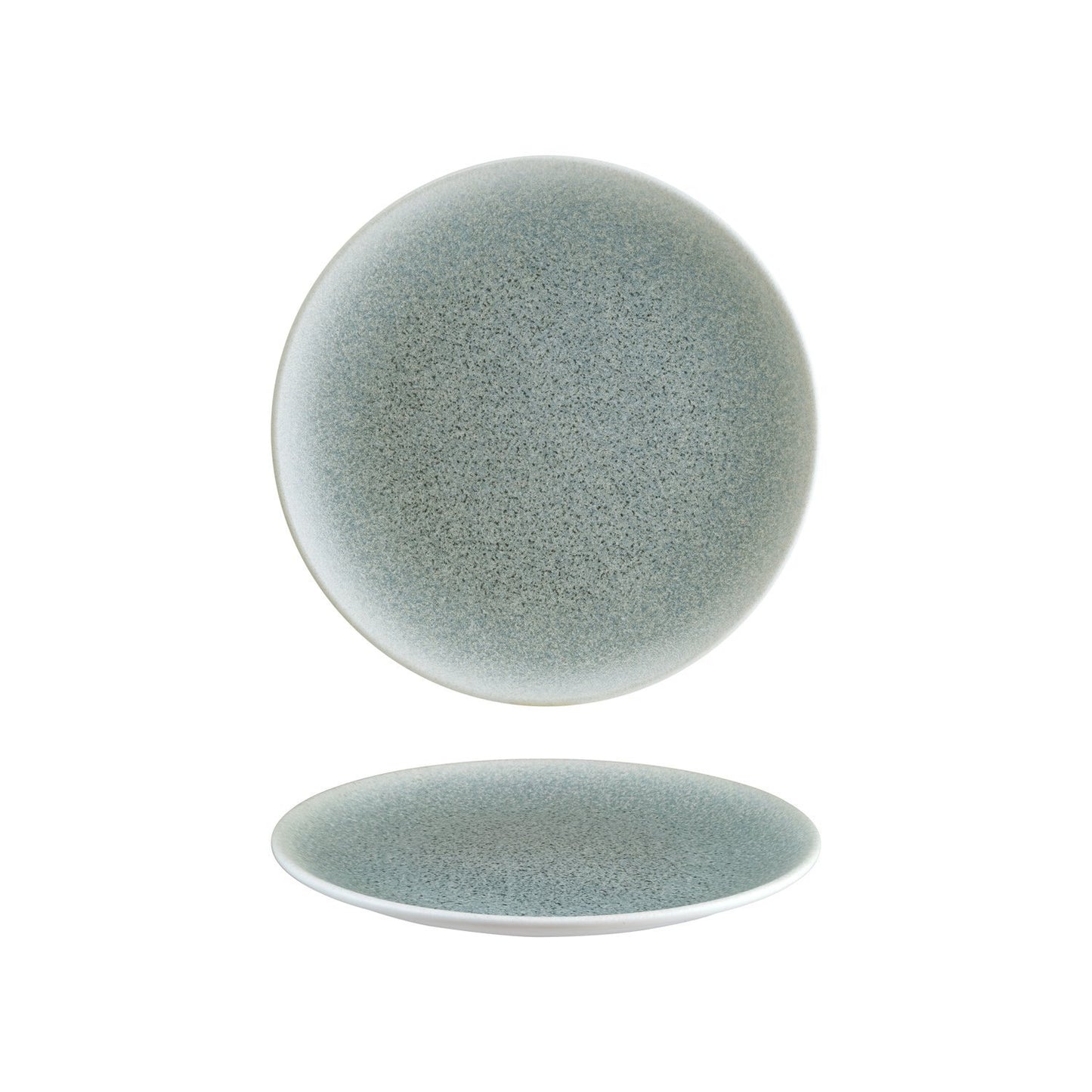 Luca Ocean Matte dia.10.5" Round Blue Vitrified Plate