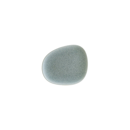 Turgla Vitrified Luca Ocean Matte 7.5" x 6" Organic Blue Vitrified Plate - Case Pack: 12