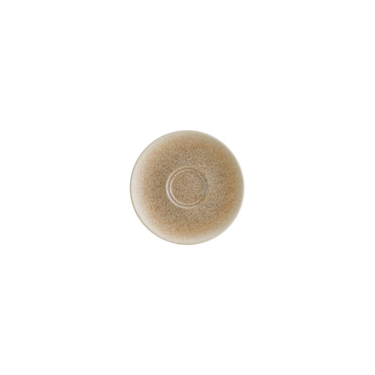 Turgla Vitrified Luca Salmon Matte dia.6.25" Round Salmon Vitrified Saucer - Case Pack: 6