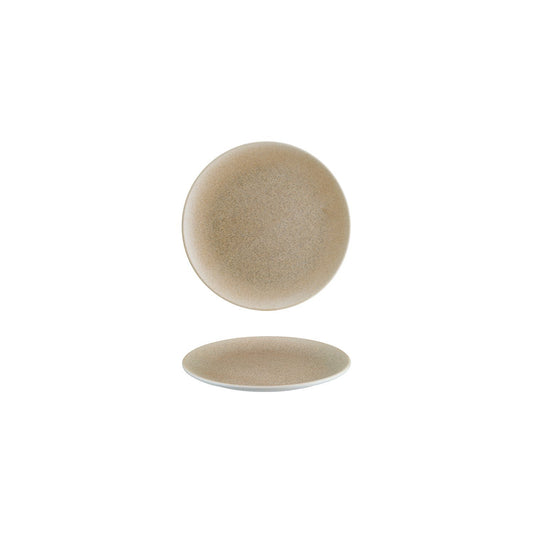 Turgla Vitrified Luca Salmon Matte dia.6.75" Round Salmon Vitrified Plate - Case Pack: 12