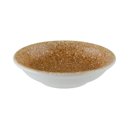 Luca Salmon Matte dia.6.25" h:2" 13 oz. Round Brown Vitrified Bowl