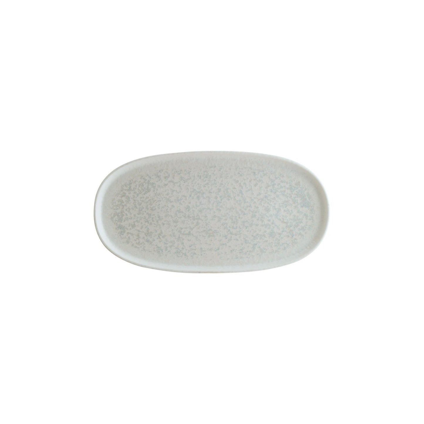 Turgla Vitrified Luna 12" x 6.25" x h:0.75" Oval White Vitrified Platter - Case Pack: 6