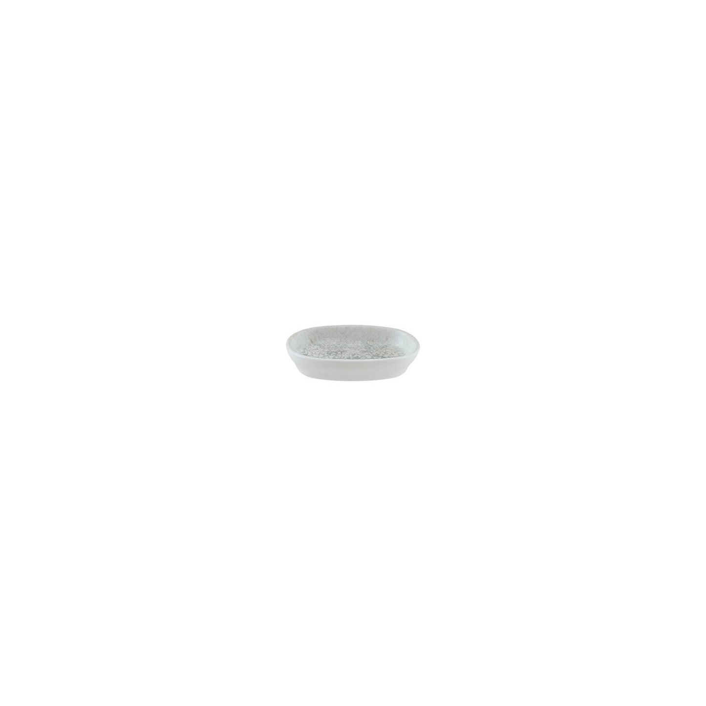 Turgla Vitrified Luna Ocean 4" x 2.5" x h:0.75" Oval Decorated Vitrified Platter - Case Pack: 12