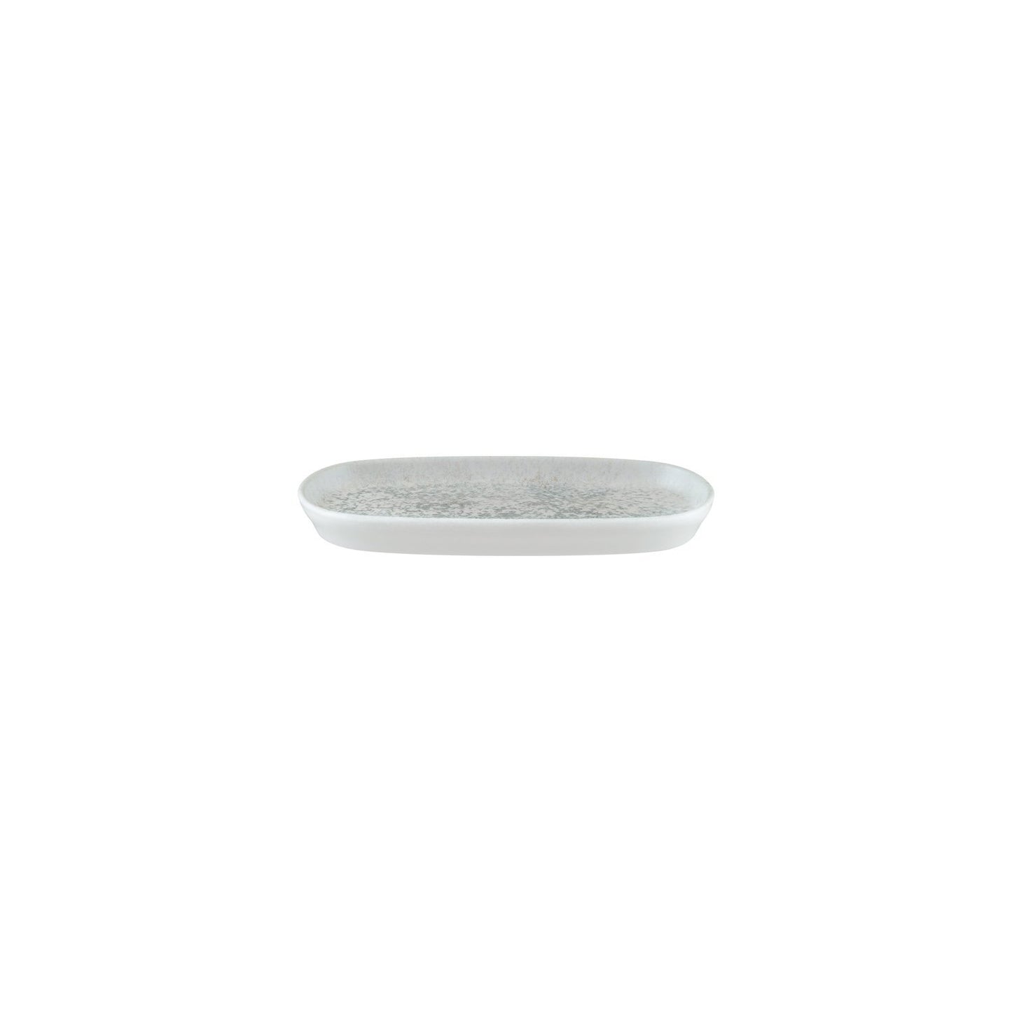 Turgla Vitrified Luna Ocean 8.5" x 4" x h:0.75" Oval Decorated Vitrified Platter - Case Pack: 12
