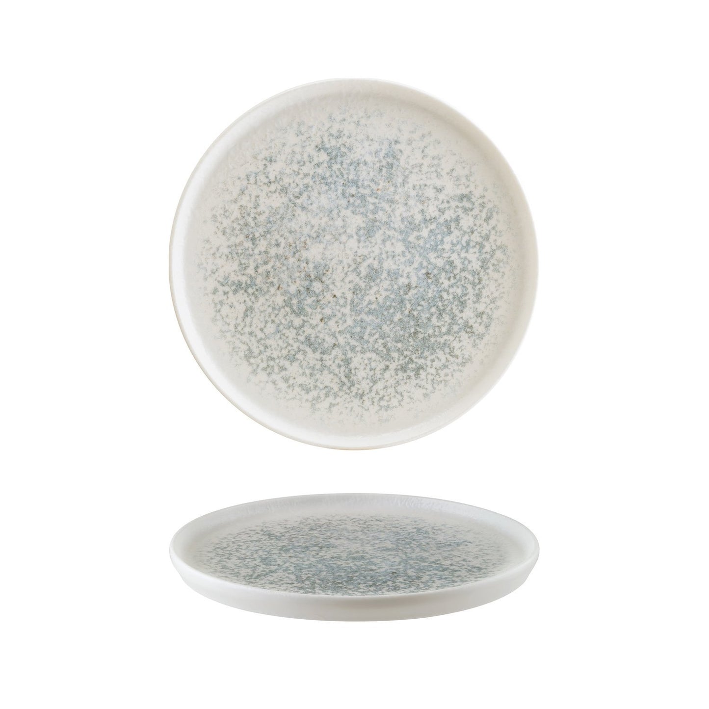 Turgla Vitrified Luna Ocean dia.11" Round Decorated Vitrified Plate - Case Pack: 6