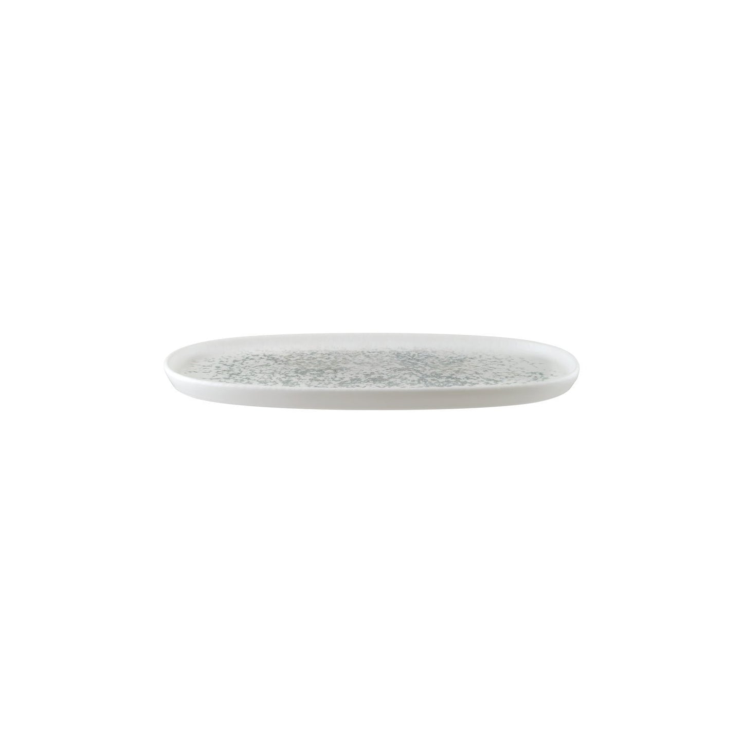 Turgla Vitrified Luna Ocean 12" x 6.25" x h:0.75" Oval Decorated Vitrified Platter - Case Pack: 6
