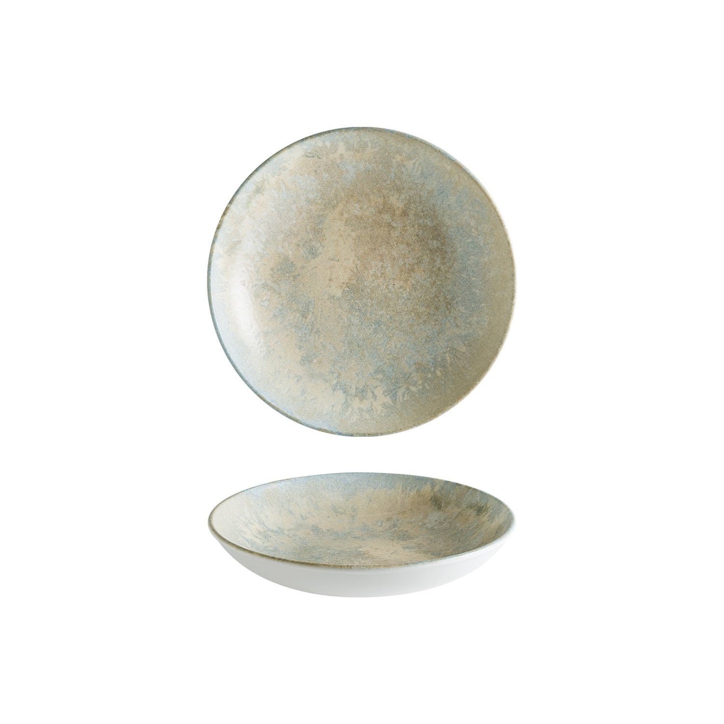 Turgla Vitrified Luz dia.9" h:2" 34 oz. Round Decorated Vitrified Bowl - Case Pack: 6