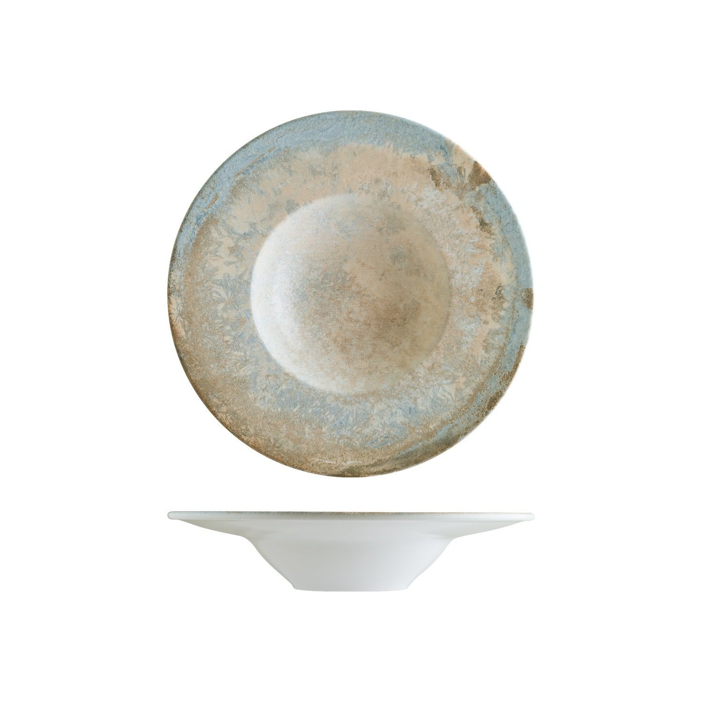 Turgla Vitrified Luz dia.11" h:2.5" 14 oz. Round Decorated Vitrified Bowl - Case Pack: 6