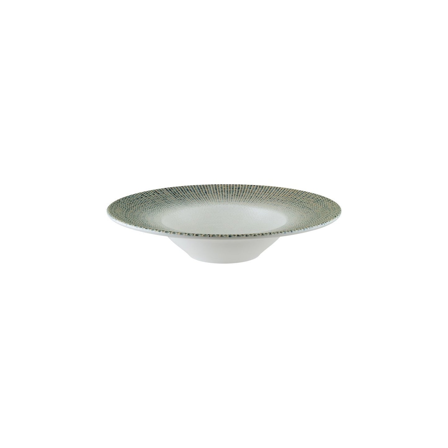 Turgla Vitrified Sway dia.11" h:2.5" 14 oz. Round Decorated Vitrified Bowl - Case Pack: 6