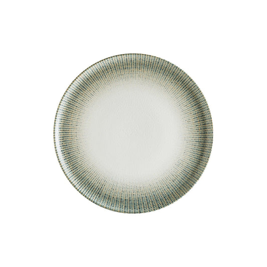 Turgla Vitrified Sway dia.12.75" Round Decorated Vitrified Plate - Case Pack: 6