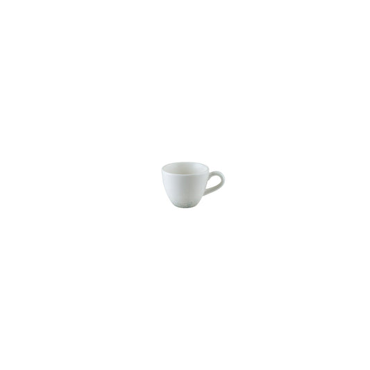 Porcelain Sway dia.2.5" h:2" 3 oz. Round Matte White Porcelain Espresso Cup - Case Pack: 6