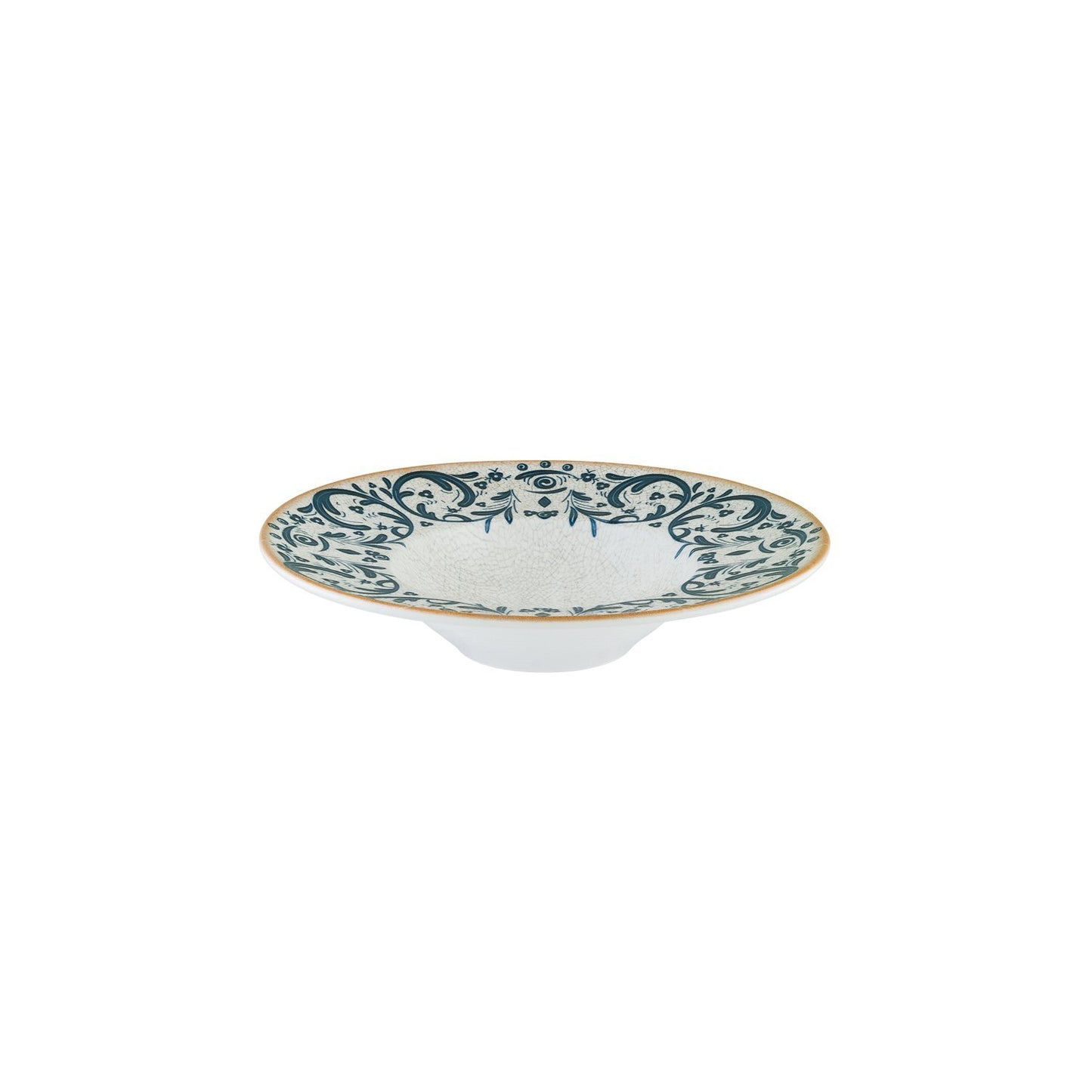 Turgla Vitrified Viento dia.11" h:2.5" 14 oz. Round Decorated Vitrified Bowl - Case Pack: 6