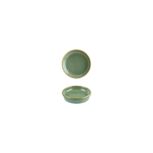 Sage dia.4" h:1" 1 oz. Round Green Vitrified Bowl