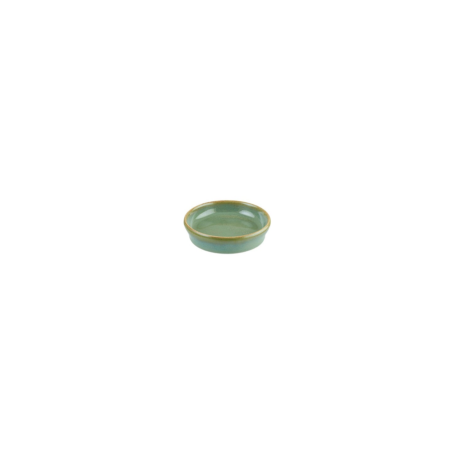 Porcelain Sage dia.4" h:1" 1 oz. Round Green Porcelain Bowl - Case Pack: 12