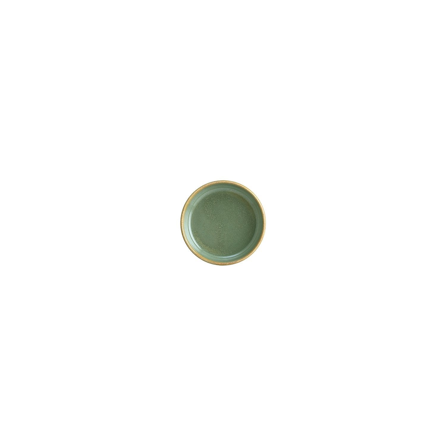 Sage dia.4" h:1" 1 oz. Round Green Vitrified Bowl