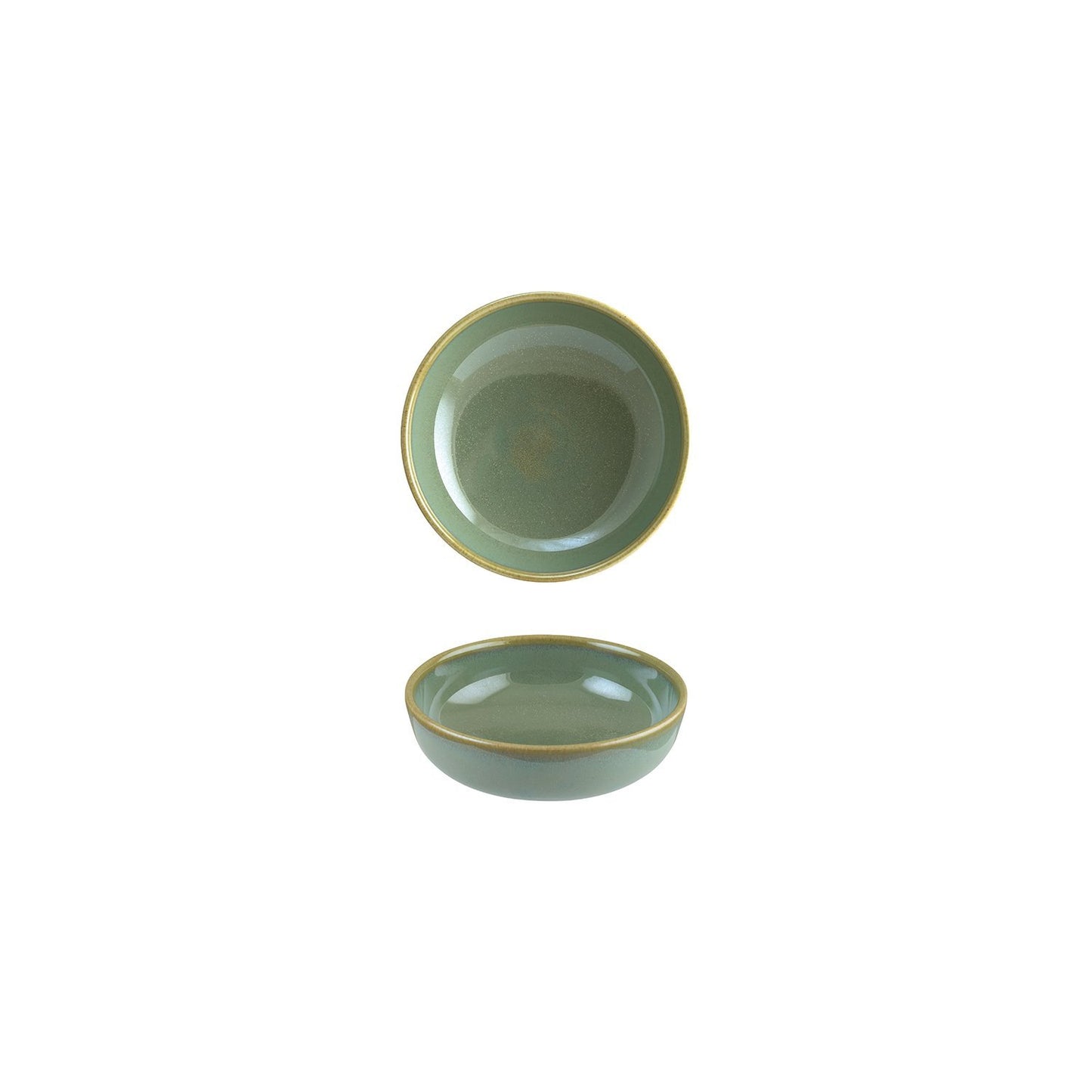 Turgla Vitrified Sage dia.5.5" h:2" 15 oz. Round Green Vitrified Bowl - Case Pack: 12