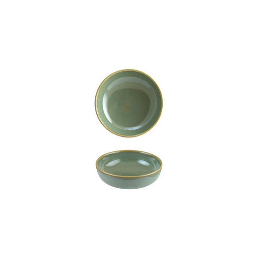 Turgla Vitrified Sage dia.5.5" h:2" 15 oz. Round Green Vitrified Bowl - Case Pack: 12