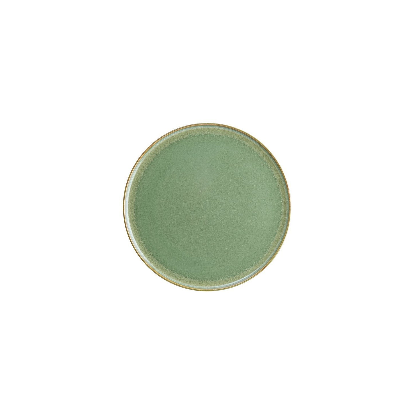 Turgla Vitrified Sage dia.8.75" Round Green Vitrified Plate - Case Pack: 6