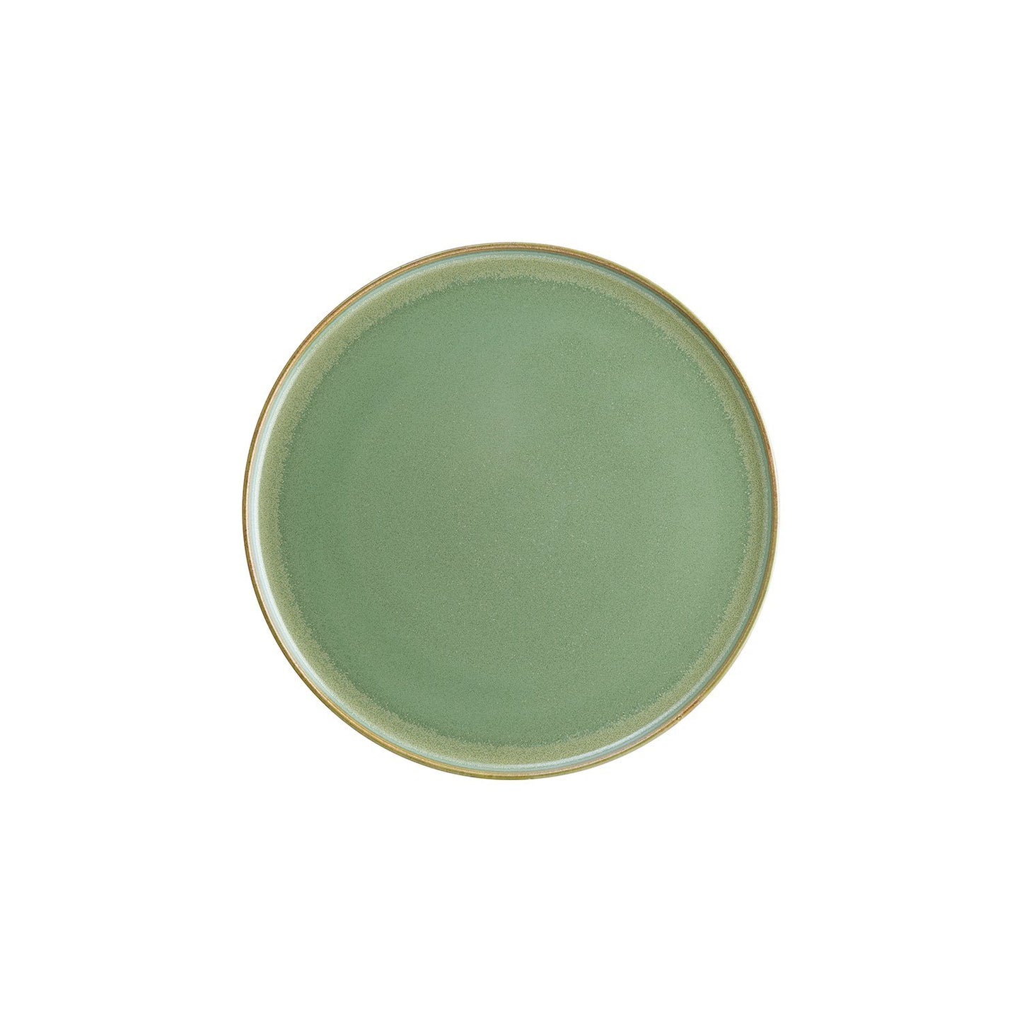 Sage dia.11" Round Green Vitrified Plate