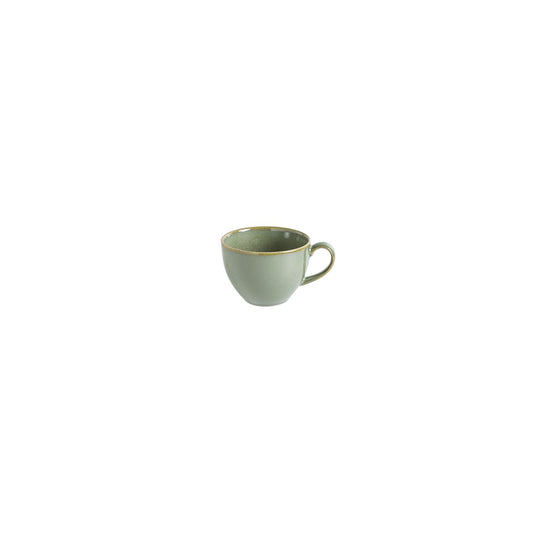 Turgla Vitrified Sage dia.3.5" h:2.75" 7 oz. Round Green Vitrified Cup - Case Pack: 6