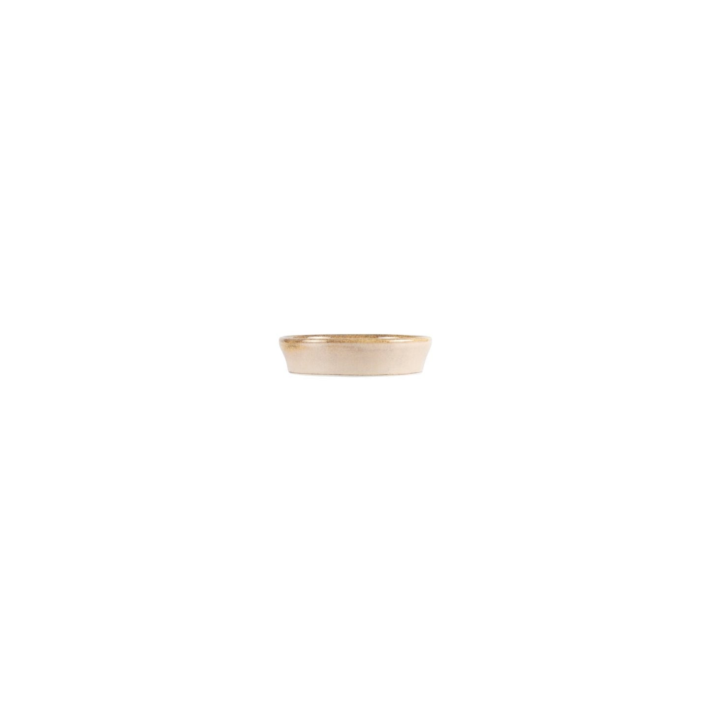 Turgla Vitrified Sand dia.4" h:1" 1 oz. Round Beige Vitrified Bowl - Case Pack: 12